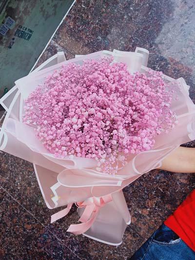 Bó hoa baby hồng đẹp nhất - Hoa Tươi 360