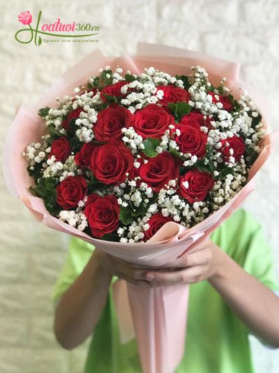 Bó hoa hồng đỏ- Bên nhau