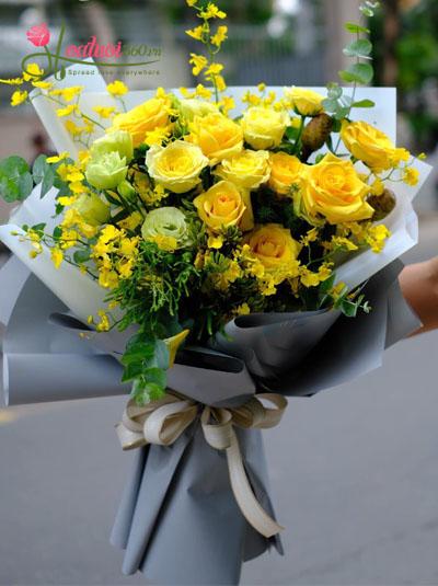 Bó hoa tone vàng - Thanh tao